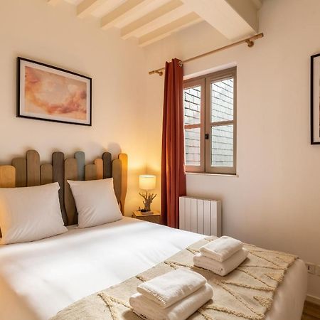 La Vague - Breath Of Freshness In Center Of Honfleur - Free Parking 550M Leilighet Eksteriør bilde