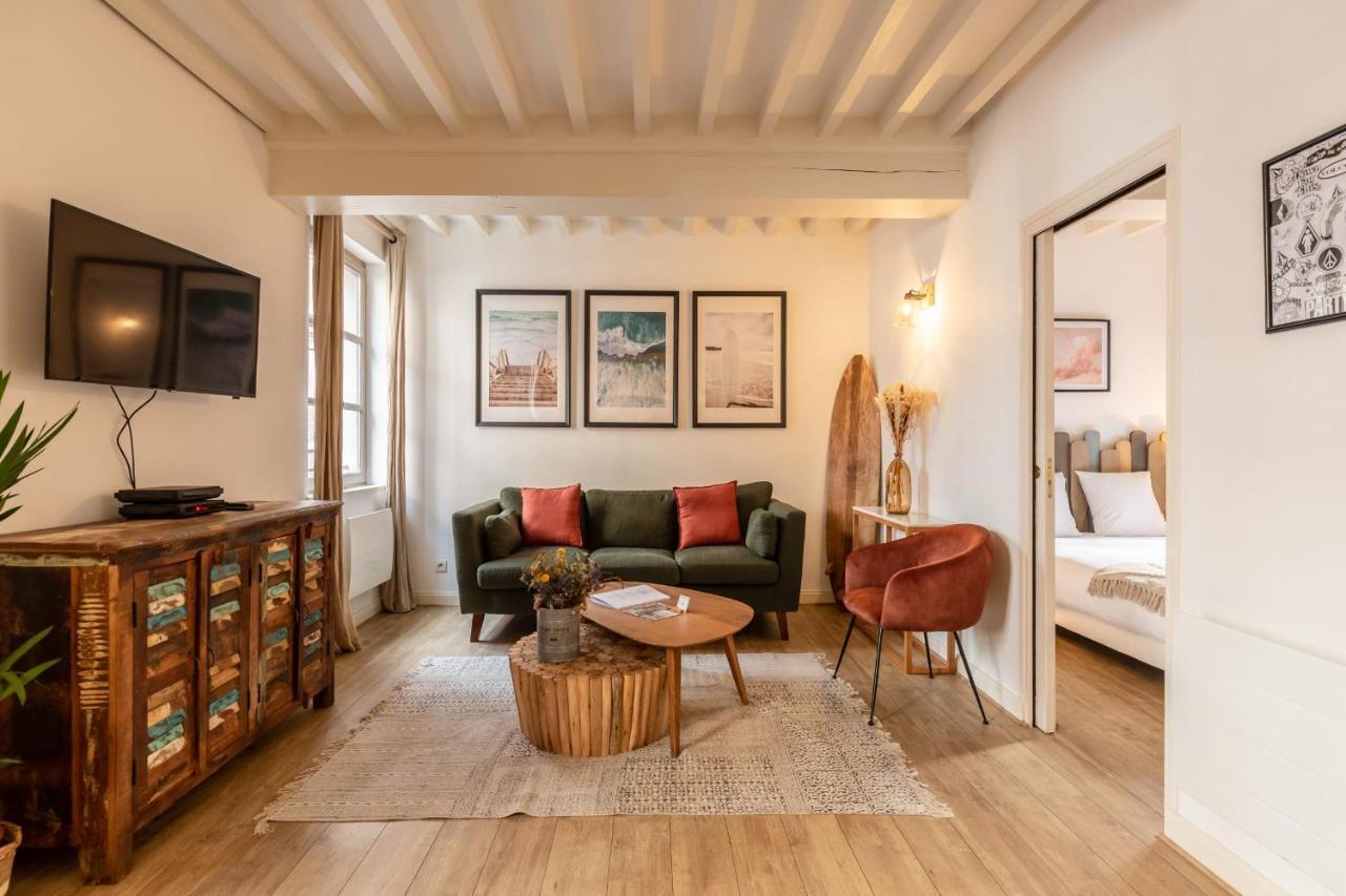 La Vague - Breath Of Freshness In Center Of Honfleur - Free Parking 550M Leilighet Eksteriør bilde
