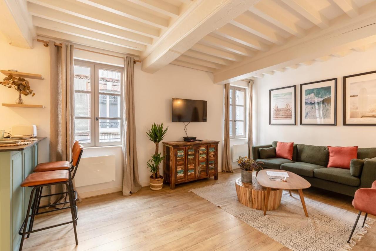 La Vague - Breath Of Freshness In Center Of Honfleur - Free Parking 550M Leilighet Eksteriør bilde