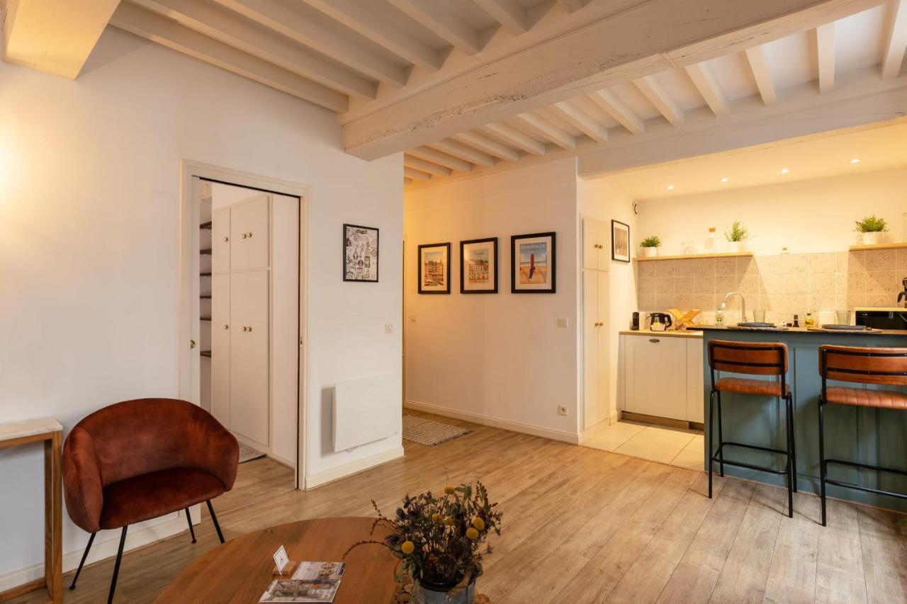 La Vague - Breath Of Freshness In Center Of Honfleur - Free Parking 550M Leilighet Eksteriør bilde
